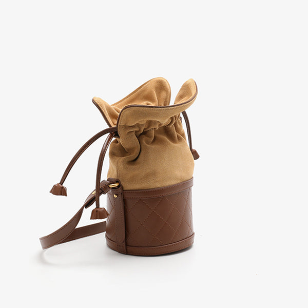 Stylish Womens Bucket Bag Leather Crossbody Bags Purse for Women Accessories