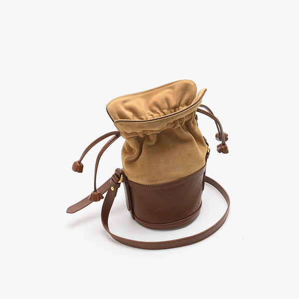 Stylish Womens Bucket Bag Leather Crossbody Bags Purse for Women Boutique