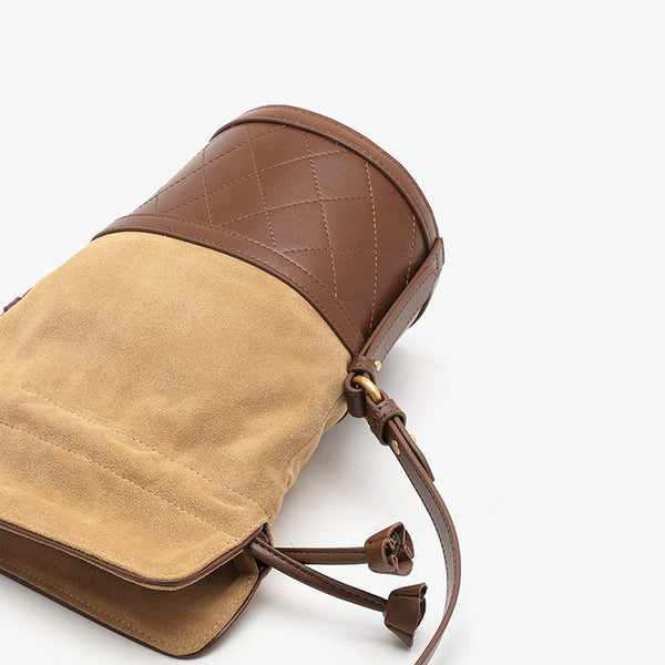 Stylish Womens Bucket Bag Leather Crossbody Bags Purse for Women Designer