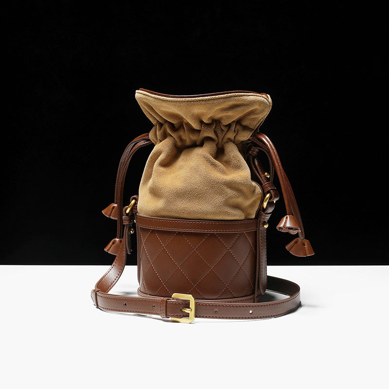 Stylish Womens Bucket Bag Leather Crossbody Bags Purse for Women cool