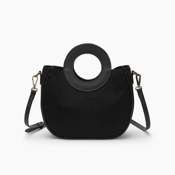 Stylish Womens Canvas Crossbody Bags Small Handbags For Women Black