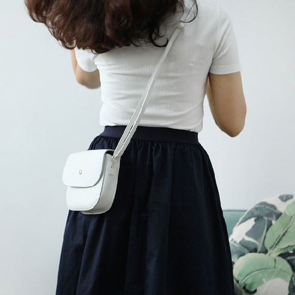 Stylish Womens Leather Saddle Bag Crossbody Bags Purse for Women Handmade