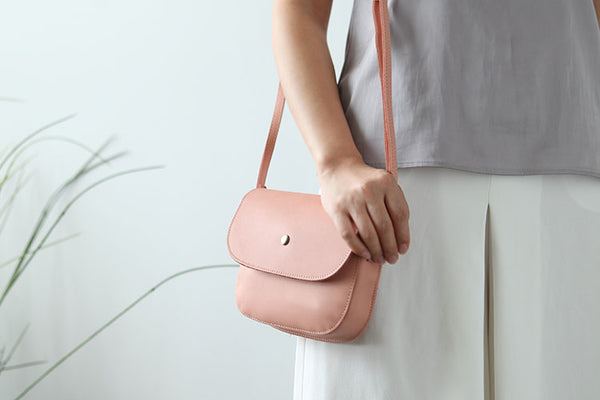 Stylish Womens Leather Saddle Bag Crossbody Bags Purse for Women chic