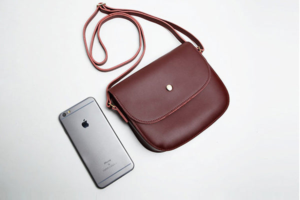 Stylish Womens Leather Saddle Bag Crossbody Bags Purse for Women gift