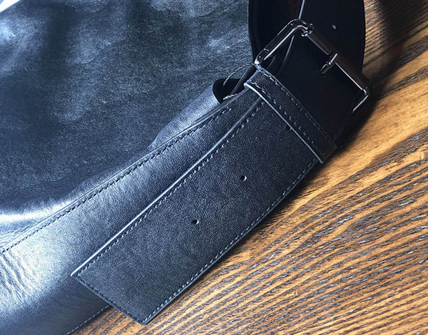 Stylish Womens Leather Tote Bag Black Leather Shoulder Bag For Women Gift