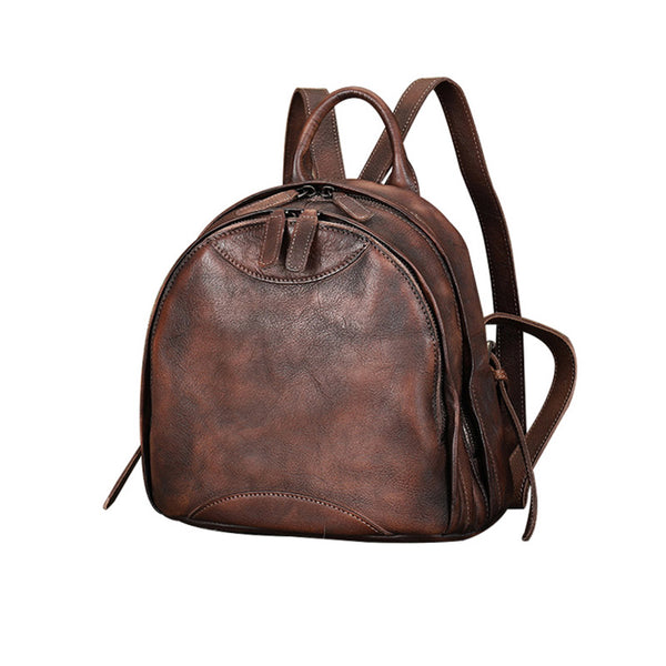 Trendy Ladies Genuine Leather Backpack Purse