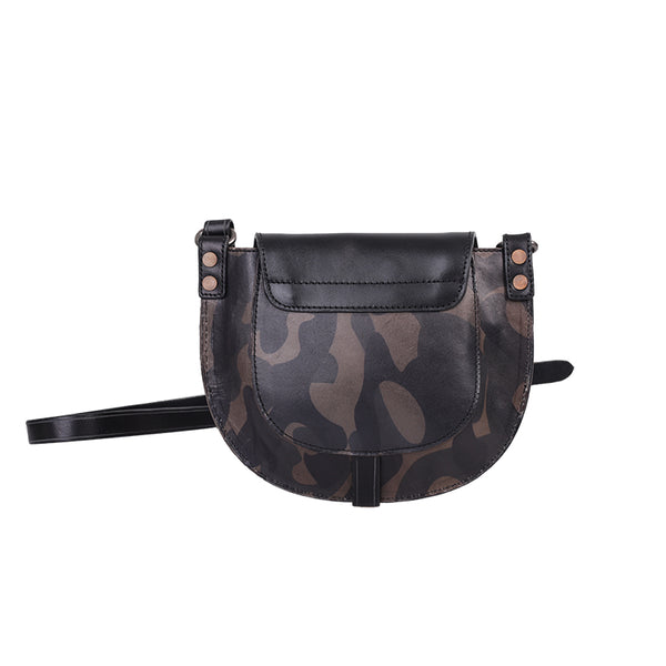 Trendy Ladies Small Leather Shoulder Bag Leather Saddle Bags For Women Badass