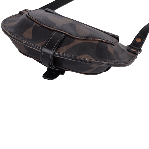 Trendy Ladies Small Leather Shoulder Bag Leather Saddle Bags For Women Cowhide