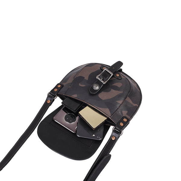 Trendy Ladies Small Leather Shoulder Bag Leather Saddle Bags For Women Fashion