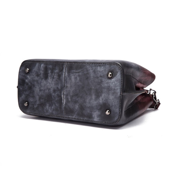 Unique Dyed Leather Womens Handbags Shoulder Bag Purses for Women Accessories