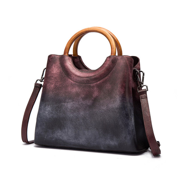 Unique Dyed Leather Womens Handbags Shoulder Bag