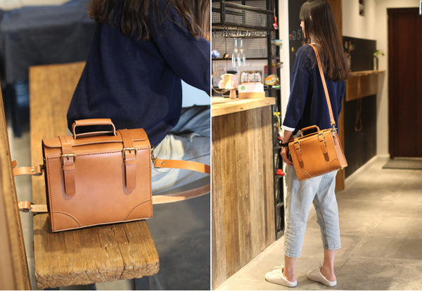 Unique Womens Leather Satchel Bag Crossbody Bags Shoulder Bag Designer