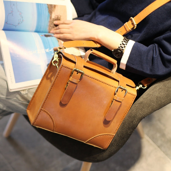 Unique Womens Leather Satchel Bag Crossbody Bags Shoulder Bag