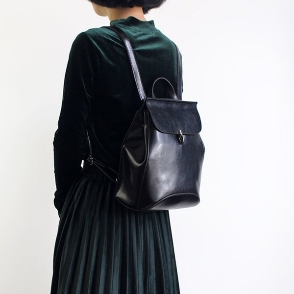 Cute Womens Leather Backpack Purse Leather Crossbody Bags for Women