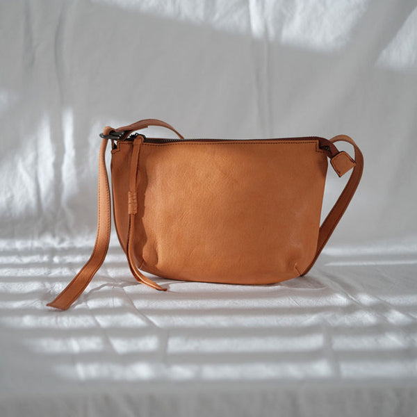 Vintage Ladies Boho Leather Side Cross Body Bags With Fringe for Women Fashion