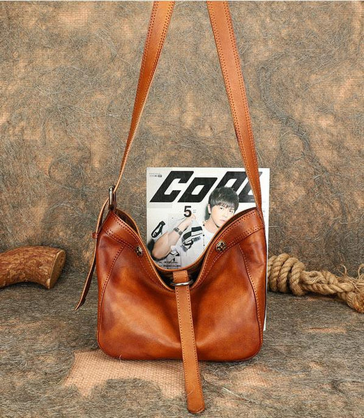 Vintage Ladies Boho Shoulder Bags Leather Crossbody Purse For Women Funky