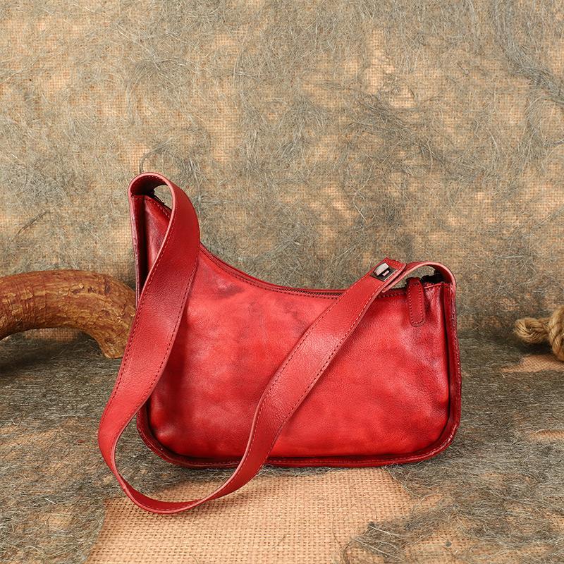 Vintage Ladies Genuine Leather Shoulder Bags Crossbody Hobo Bag For Women Beautiful Beautiful