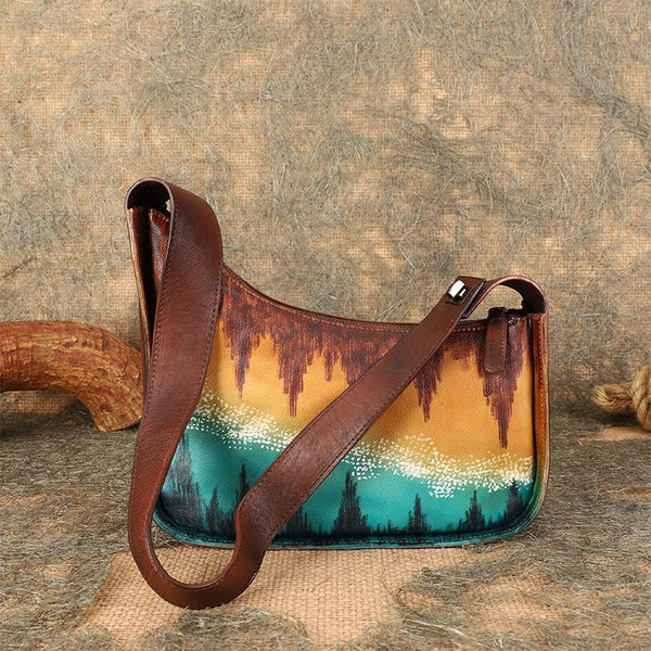 Vintage Ladies Genuine Leather Shoulder Bags Crossbody Hobo Bag For Women Beautiful Cool