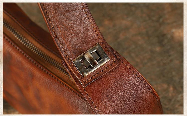 Vintage Ladies Genuine Leather Shoulder Bags Crossbody Hobo Bag For Women Beautiful Durable