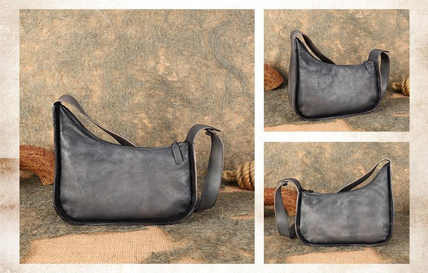 Vintage Ladies Genuine Leather Shoulder Bags Crossbody Hobo Bag For Women Beautiful Genuine Leather