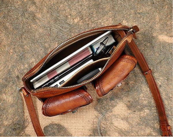 Vintage Ladies Leather Cross Shoulder Purse Women's Satchel Bag Quality