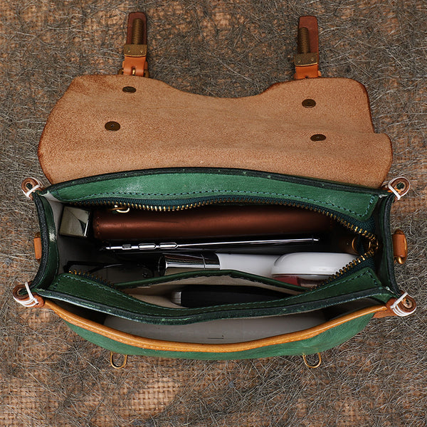 Vintage Ladies Leather Crossbody Messenger Bag Satchel Handbags for Women Boutique