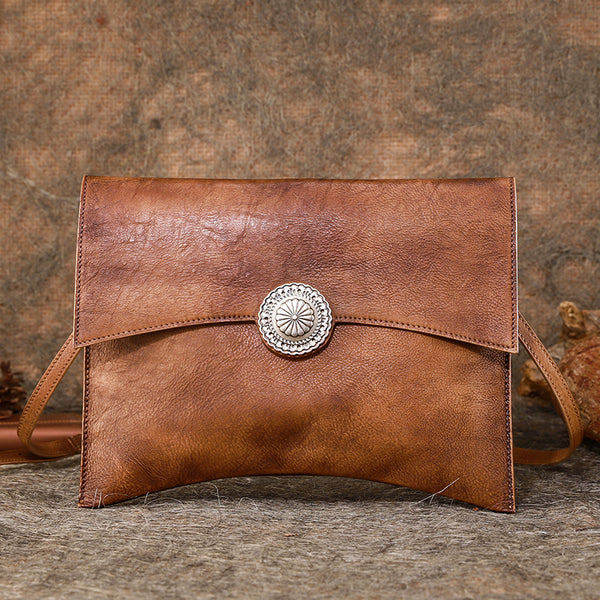 Vintage Ladies Leather Flap Shoulder Bag Women's Satchel Bag Accessories