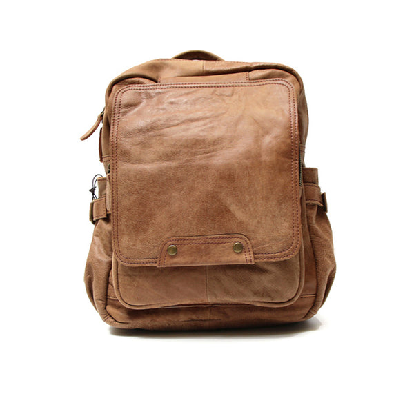 Vintage Ladies Leather Laptop Book Bag