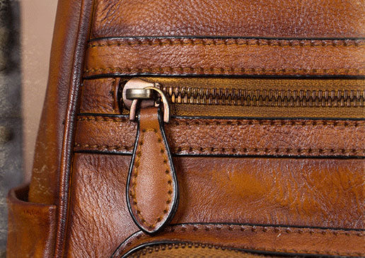 Vintage Ladies Leather Satchel Backpack Purse Sling Bags for Women Funky