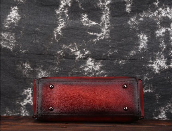 Vintage Ladies Small Leather Crossbody Bag Purse Genuine Leather Handbags For Women