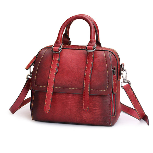 Vintage Leather Women Handbags Leather Crossbody Bags Purses for Women