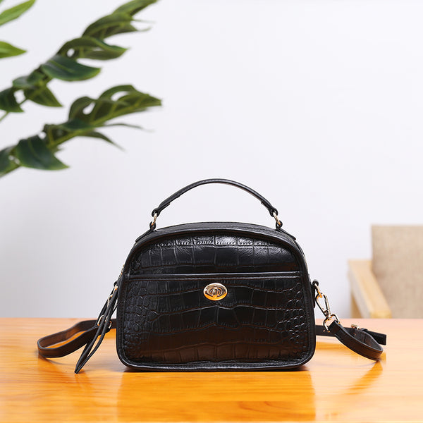 Vintage Leather Womens Crossbody Bags Shoulder Bag Purses for Women