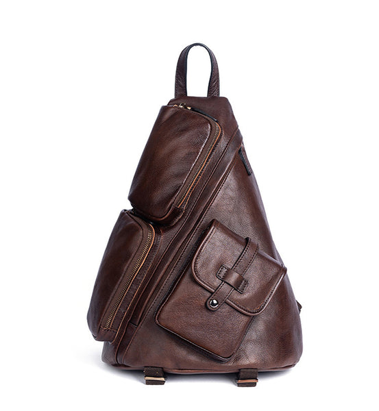 Vintage Women's Convertible Backpack Crossbody Sling Bag Funky