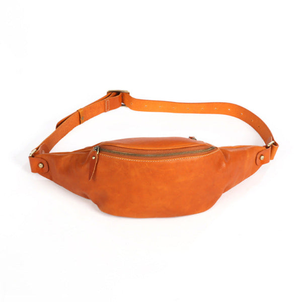 Vintage Women's Crossbody Chest Bag Leather Waist Bag For Women Affordable