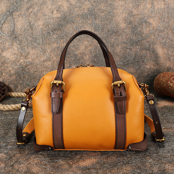 Vintage Women's Genuine Leather Handbags Shoulder Purse For Women