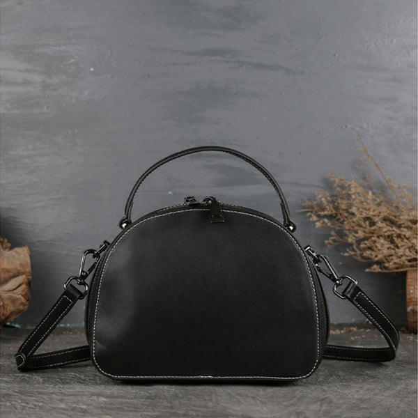 Vintage Women's Genuine Leather Handbags Leather Crossbody Bag Purse For Women