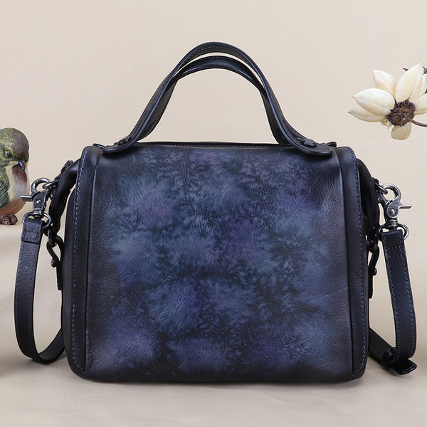 Vintage Women's Genuine Leather Handbags Over The Shoulder Purse For Women Best