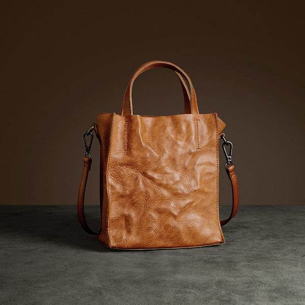 Vintage Women's Genuine Leather Handbags Small Crossbody Tote Purse For Women Accessories