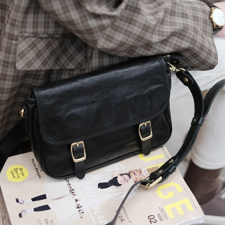 Vintage Women's Leather Satchel Bag Cross Shoulder Bag For Women Beautiful
