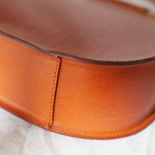 Vintage Women's Small Real Leather Crossbody Handbags Over the Shoulder Purse for Women Cool
