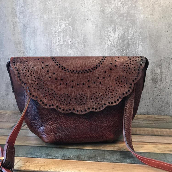 Vintage Womens Boho Leather Cross Body Bags