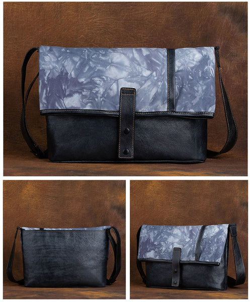 Vintage Womens Canvas And Leather Shoulder Tote Bag Crossbody Purse For Women Designer