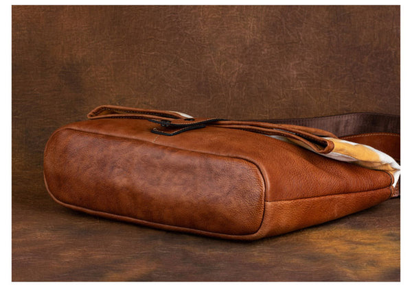 Vintage Womens Canvas And Leather Shoulder Tote Bag Crossbody Purse For Women Handmade