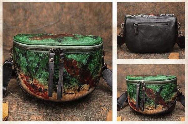 Vintage Womens Chest Sling Bag Leather Crossbody Purse For Women Designer