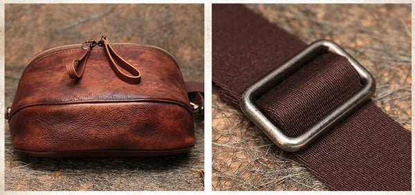 Vintage Womens Chest Sling Bag Leather Crossbody Purse For Women Fashion