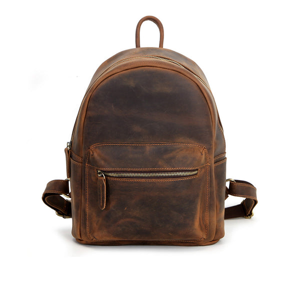Vintage Womens Genuine Leather Backpack Bag