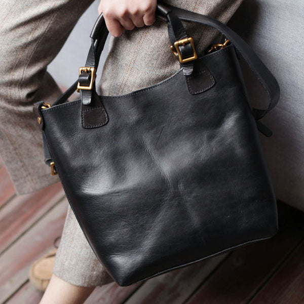 Vintage Womens Genuine Leather Crossbody Tote Bag Cross Shoulder Bag Gift