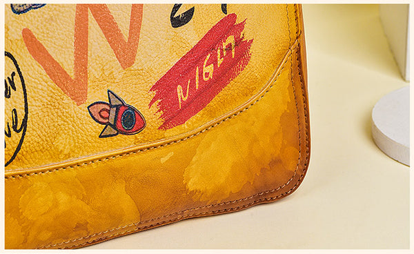 Vintage Womens Leather Backpack Purse Small Leather Rucksack Bag For Women Quality