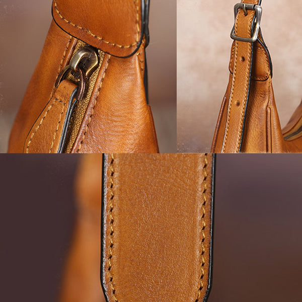 Vintage Womens Leather Boho Bag Shoulder Handbags Purse for Women Durable