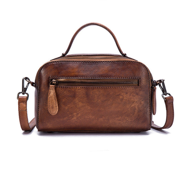 Vintage Womens Leather Crossbody Handbags Cross Shoulder Bag Small